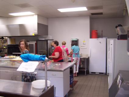 workers in kitchen